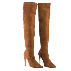 SUEDE THIGH HIGHT BOOTS 0
