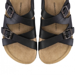 NATURAL LEATHER SANDALS 5