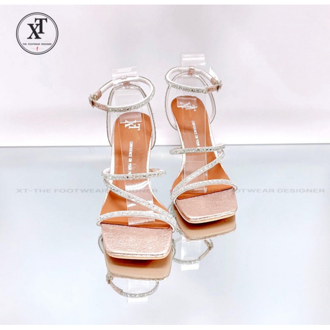 ROSE GOLD BLING BLING SANDALS