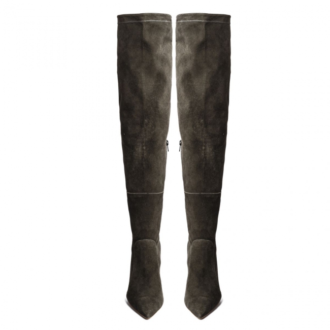 SUEDE THIGH HIGHT BOOTS