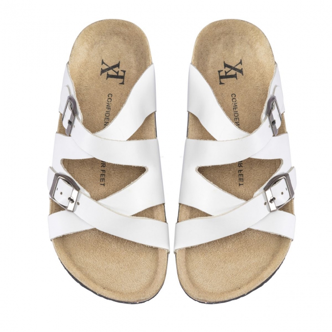 NATURAL LEATHER SANDALS