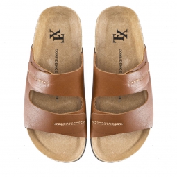 NATURAL LEATHER SANDALS