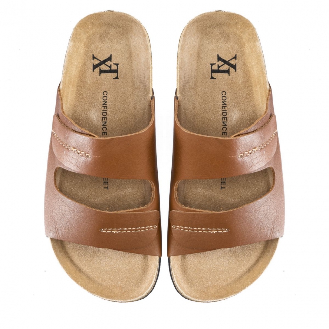 NATURAL LEATHER SANDALS