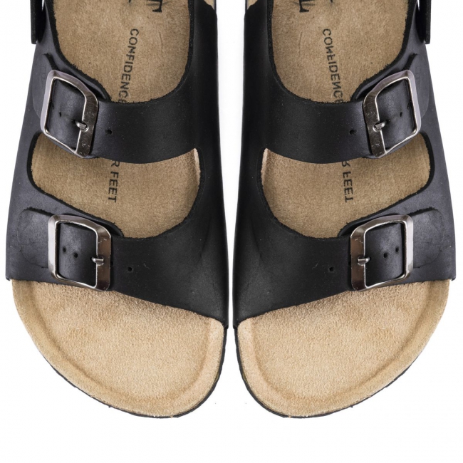 NATURAL LEATHER SANDALS