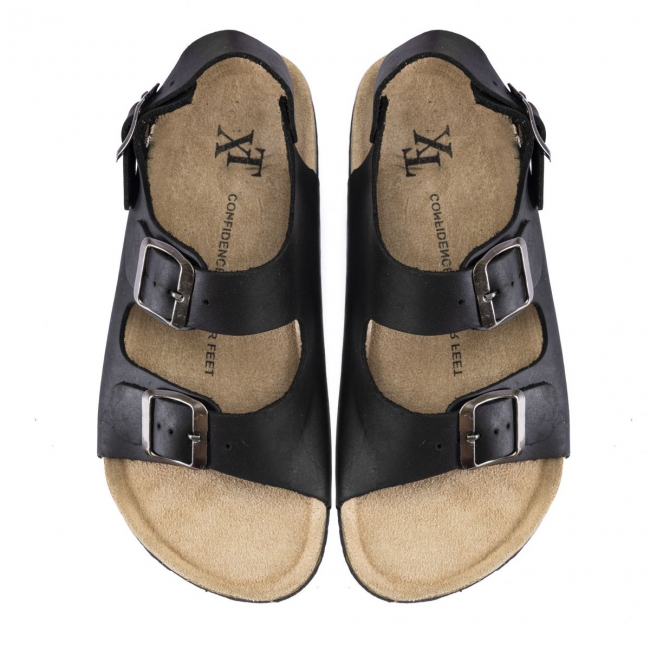 NATURAL LEATHER SANDALS
