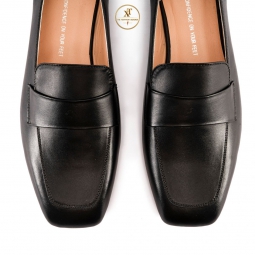 SQUARE-TOE BALLET FLATS