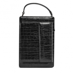 CROC BRIEFCASE CLUTCH