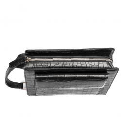 CROC BRIEFCASE CLUTCH