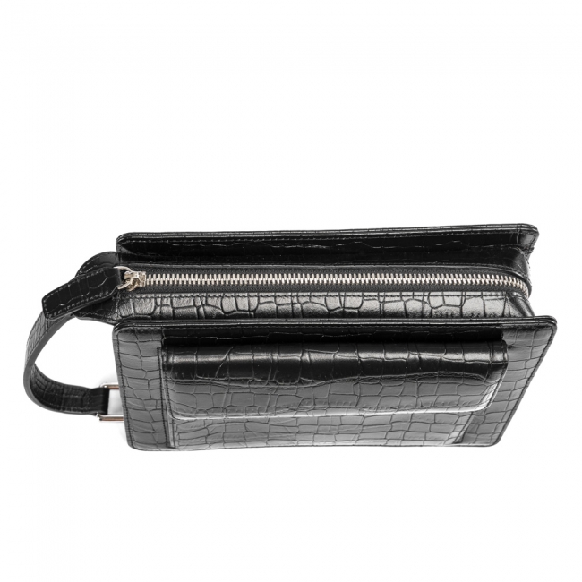 CROC BRIEFCASE CLUTCH